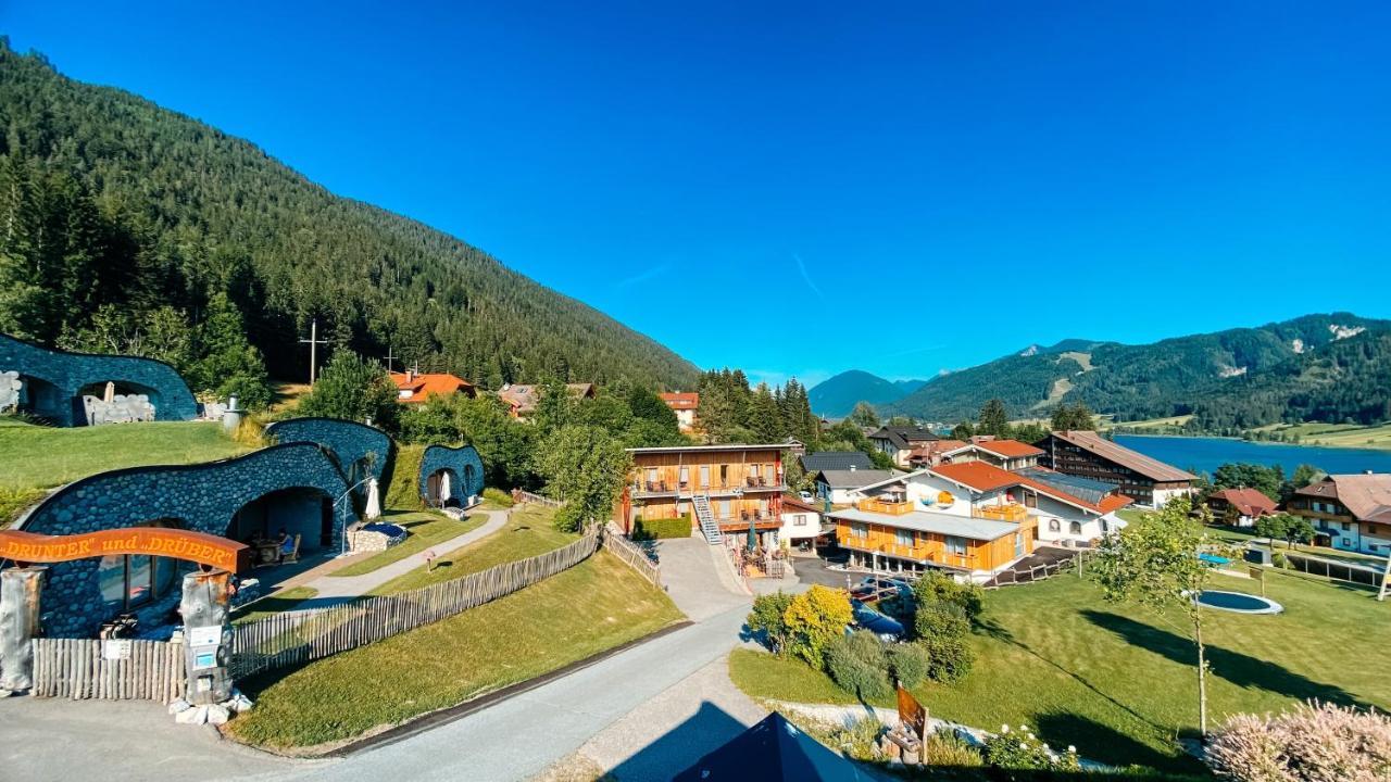 Erdhaeuser Und Apartments Mit Seeblick Und Alleinlage Weissensee Exterior foto